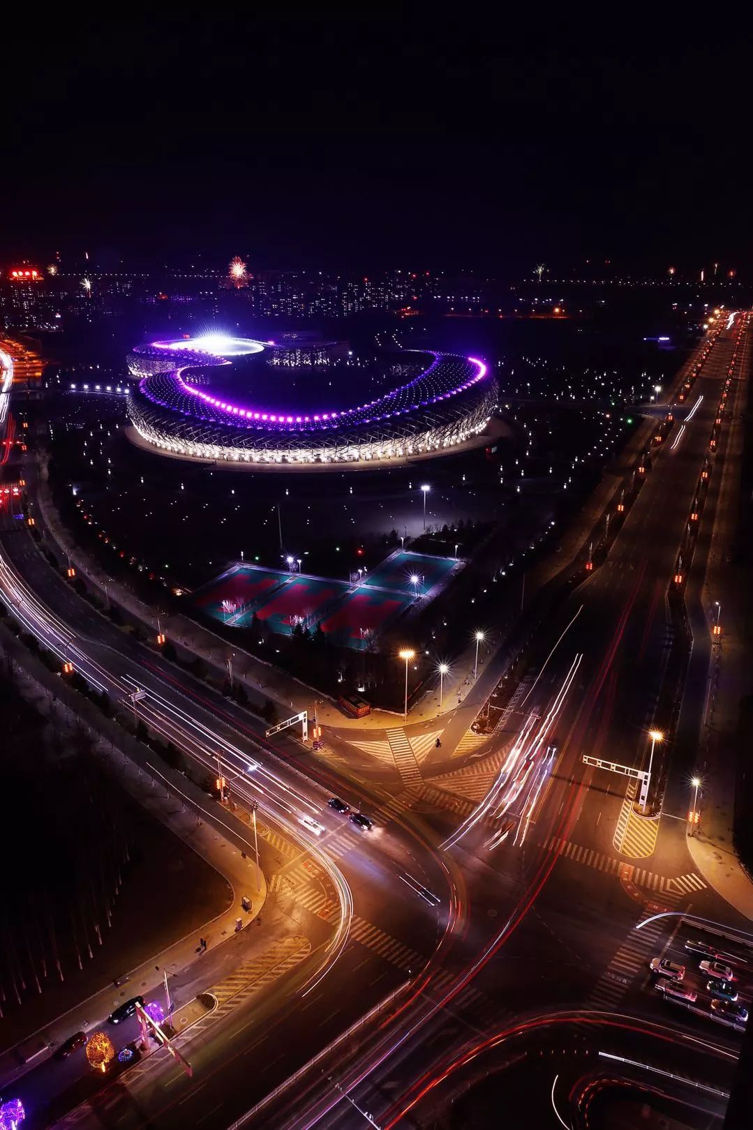 赤峰夜景 步行街图片