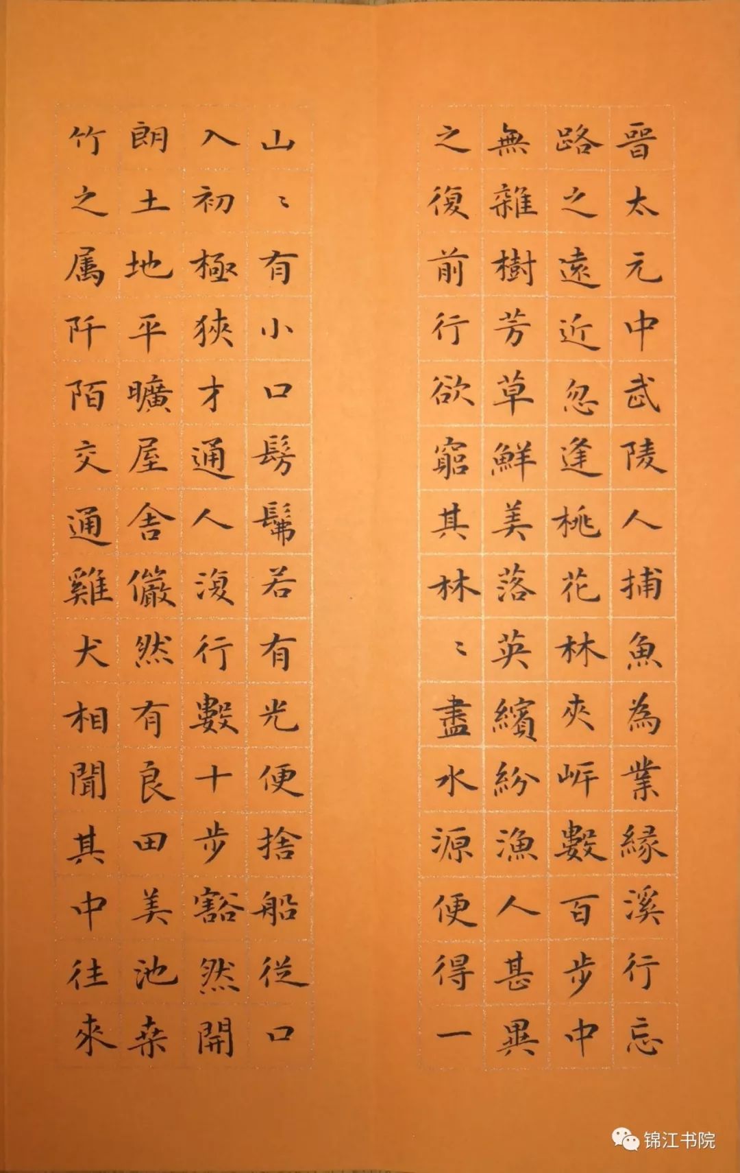 再書經典丨林朝枝楷書《桃花源記》