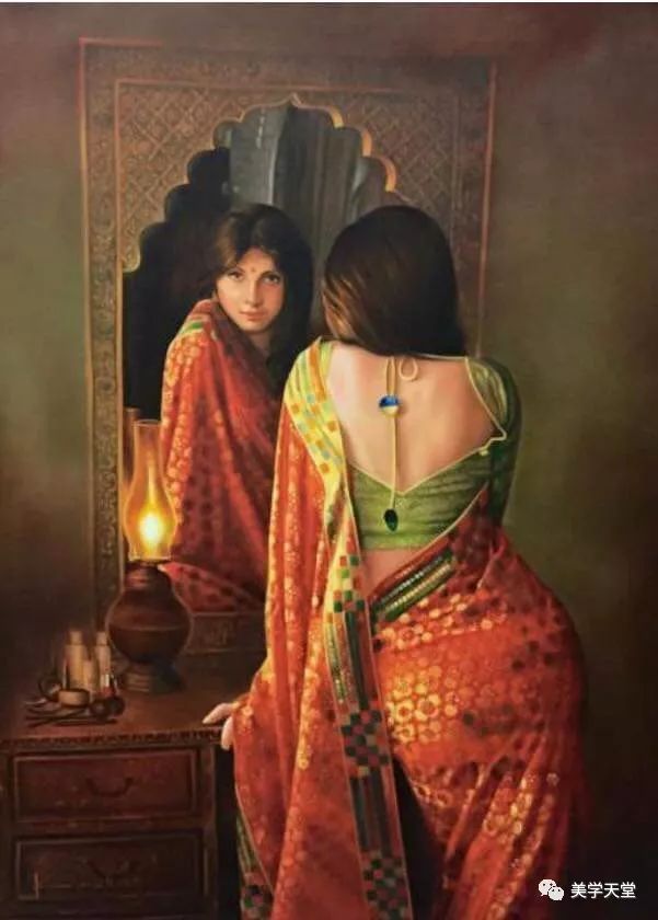 油画人体印度图片