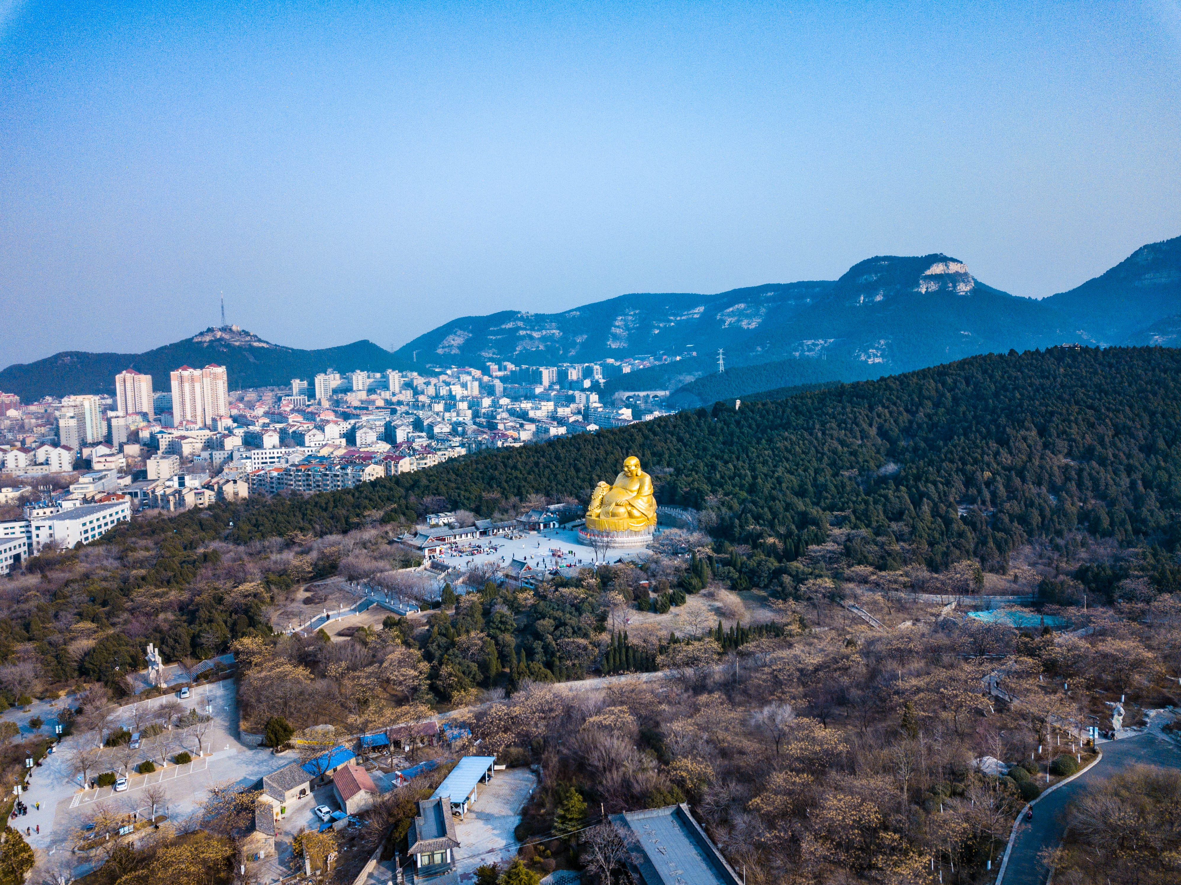 千佛山美景图片