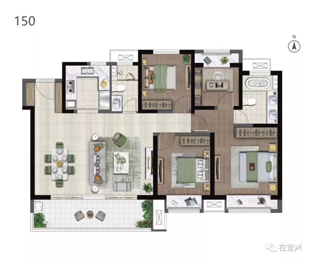 (建筑面积约150㎡户型图)总有一些东西,只属于少数人恒基旭辉府再见