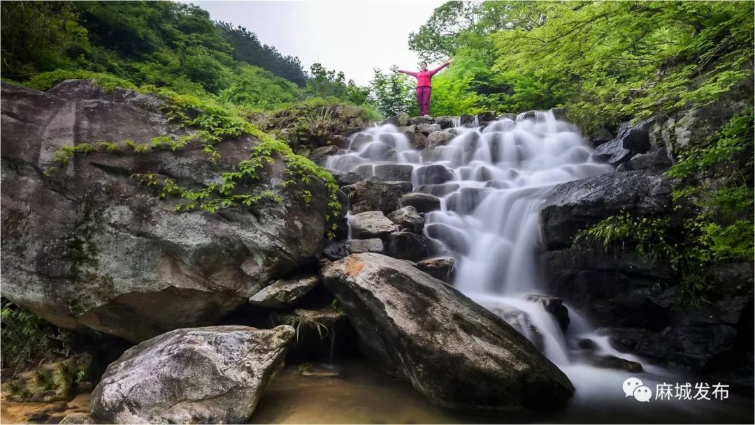 麻城长岭关吊桥沟图片