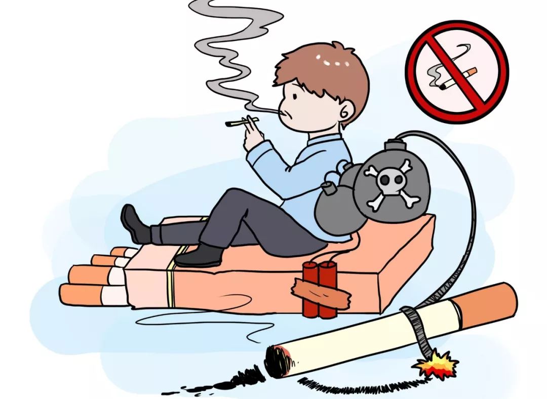 戒烟创意图片漫画图片