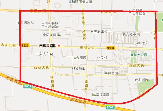 南和县城区各街道地图图片