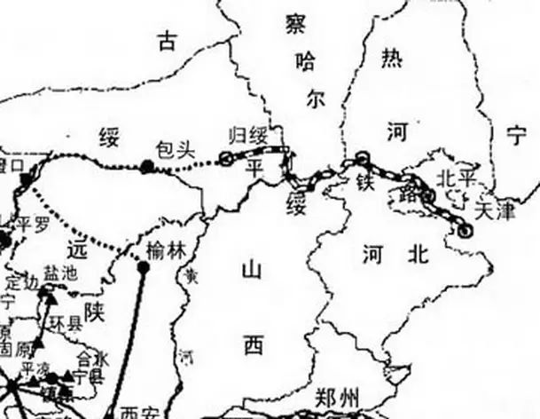 1916年京张,张绥两路合并,改称京绥铁路