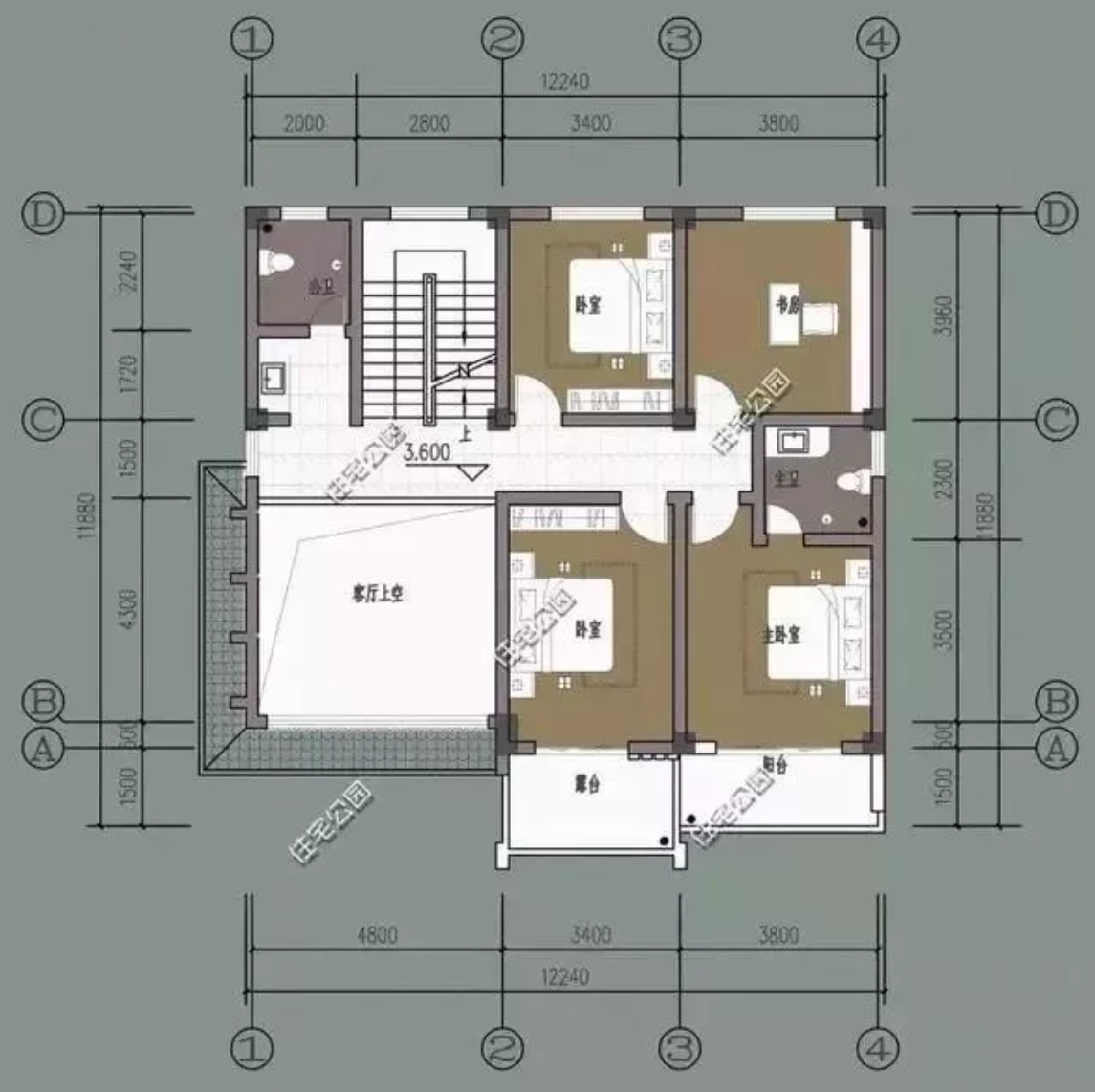 最常见的三开间自建房怎么设计花里胡哨没有用实用就看这两套