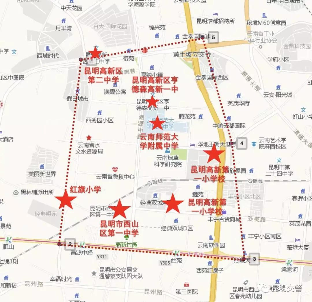 昆明小学划片2021地图图片