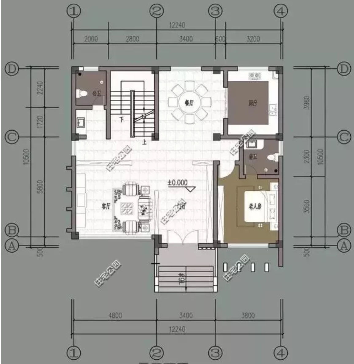 最常见的三开间自建房怎么设计?花里胡哨没有用,实用就看这两套