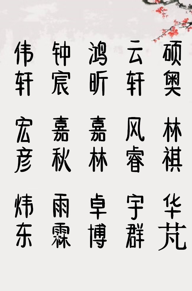 詩情畫意的男孩名字 賈師傅起名改名