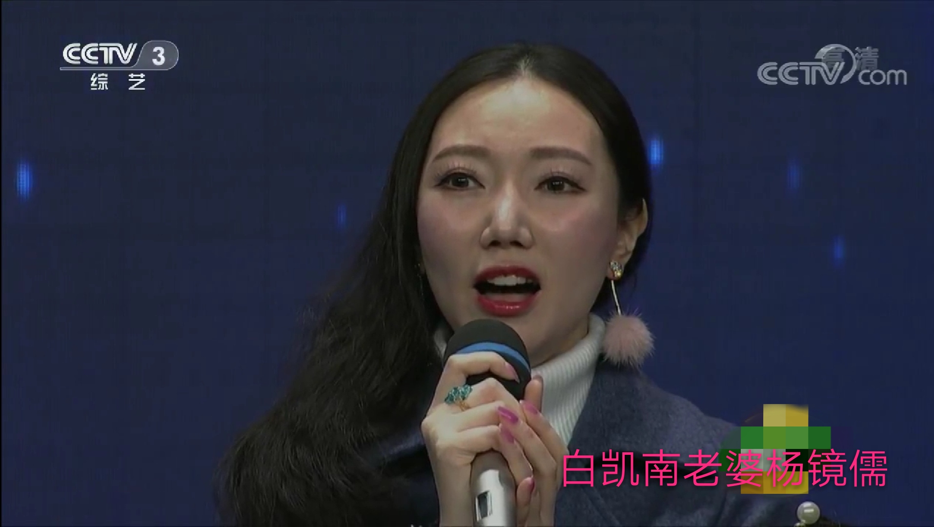 白凯南老婆杨镜儒儿子白杨罕见在央视露面