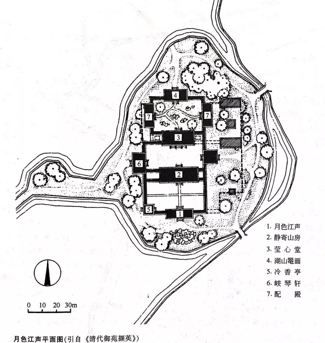 5-月色江聲平面圖4-如意洲平面圖3-正宮平面圖2-避暑山莊水系1-承德