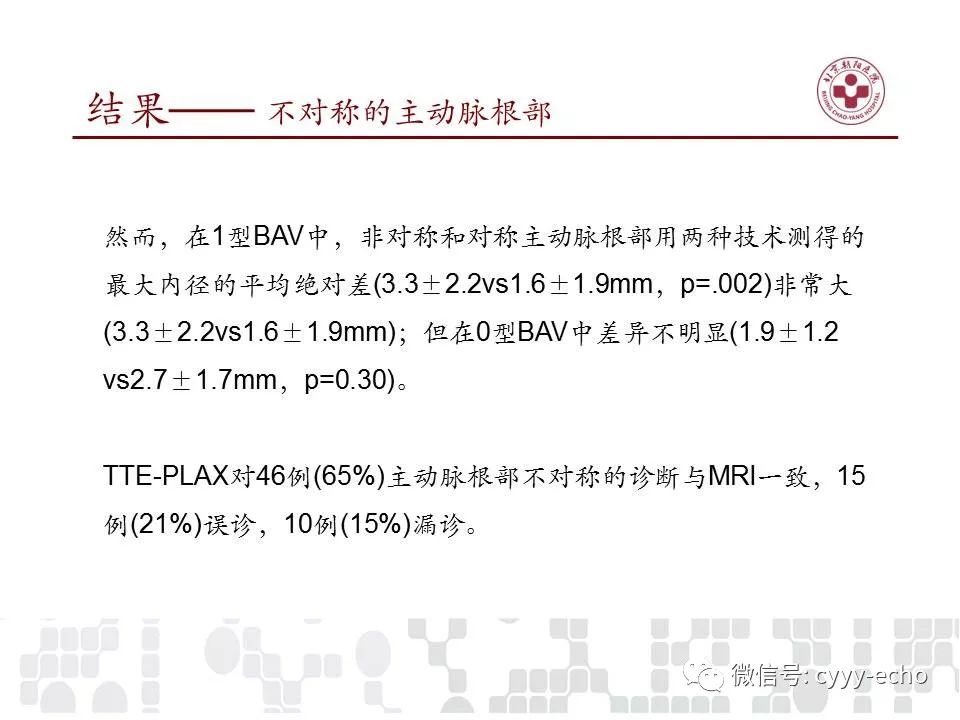 但存在主动脉根部不对称和右,无冠瓣融合型bavs时,tte对主动脉根内径