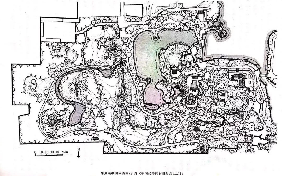 70個南北方經典園林平面圖集合