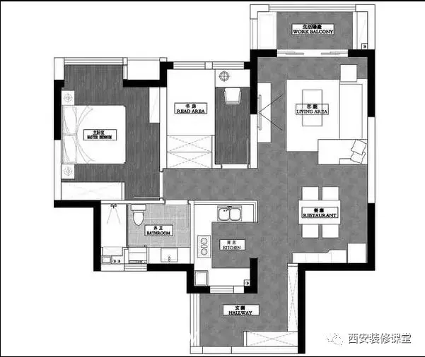 設計後的平面佈置圖