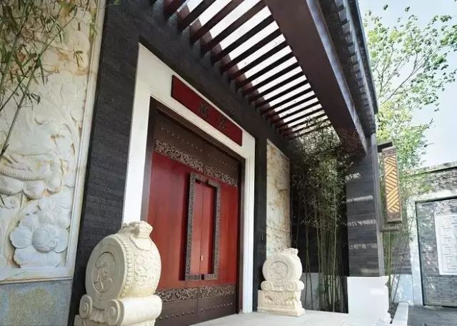 中式庭院大门门柱造型图片