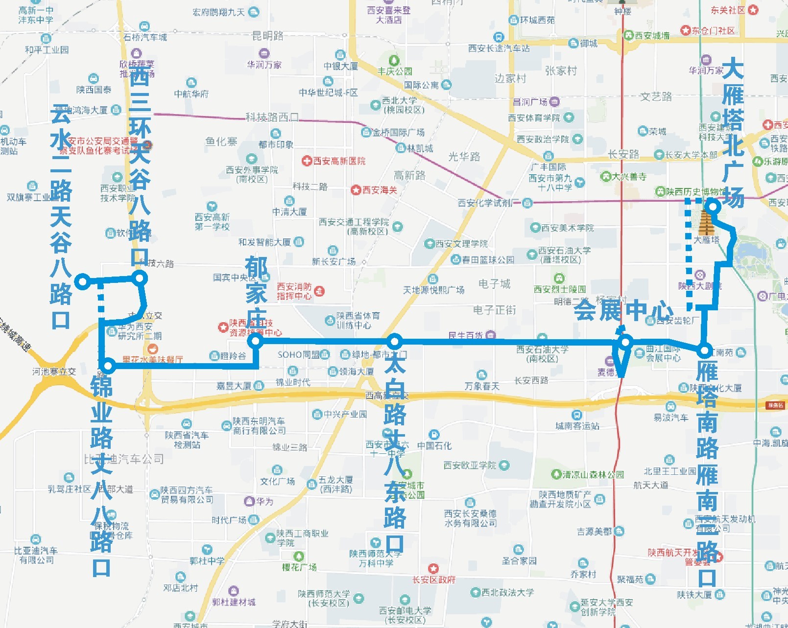 西安市公交526路线路将进行调整