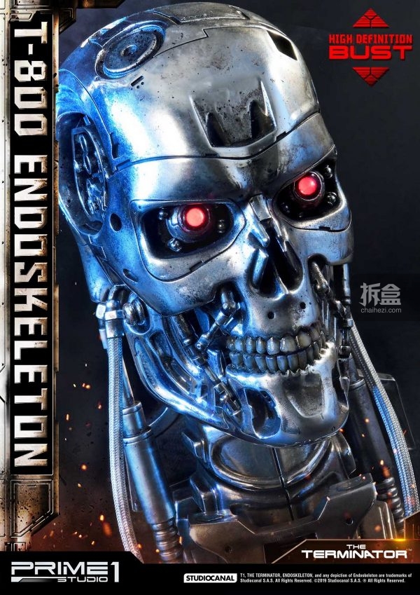 prime 1 studio 1984《終結者1》t800骨骼 1:2胸像