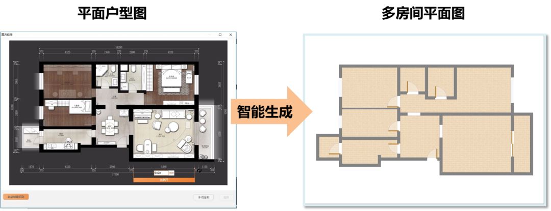 多房間ai智能戶型識別▼▼▼【全新功能傾情呈現】圓方軟件精心準備