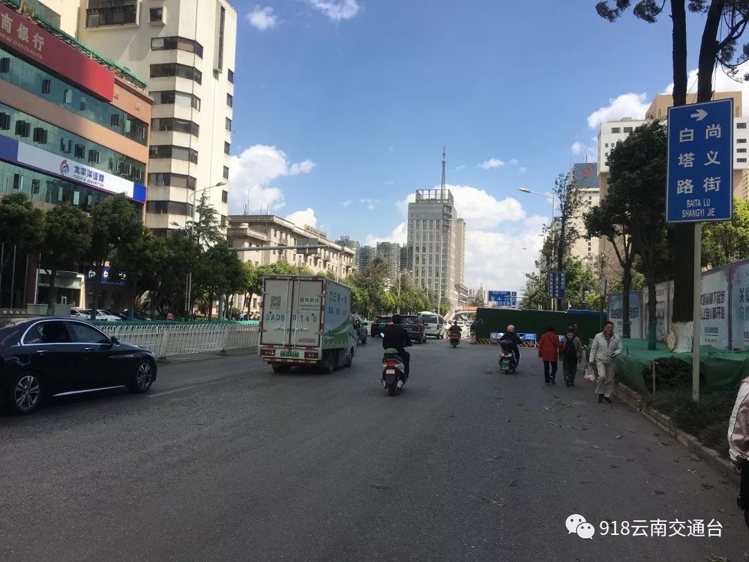 昆明东风路提升改造施工开始,这4个路段已围挡!