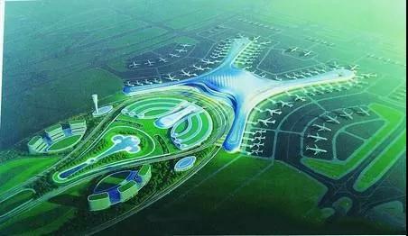 67兰州新区中川机场三期扩建工程t3航站楼及交通枢纽中心效果图2月