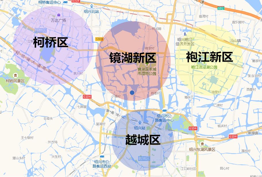 绍兴市袍江地图图片