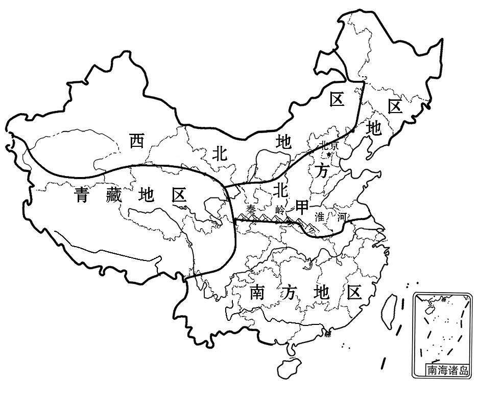 我国四大地理区域图片