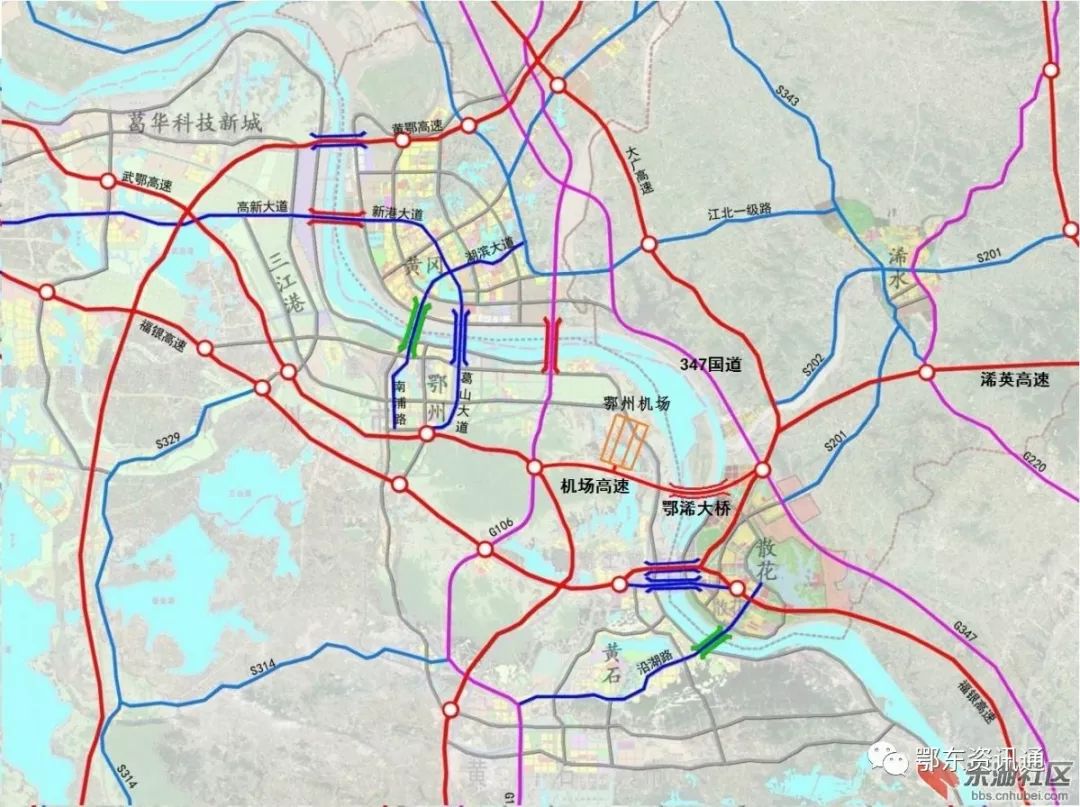 鄂州市机场未来规划图图片