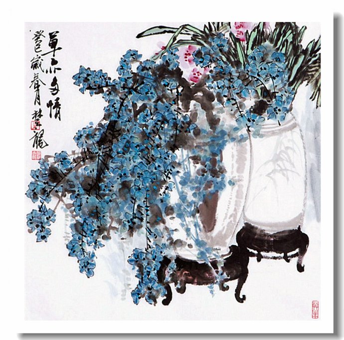 吴楚龙花鸟画作品图片图片