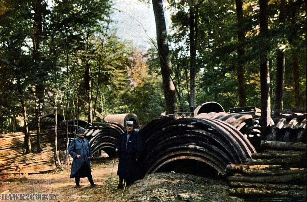 原創凡爾登戰役珍貴染色照片100年前的炮火輕易毀滅城鎮鄉村