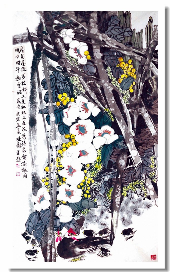 吴楚龙花鸟画作品图片图片