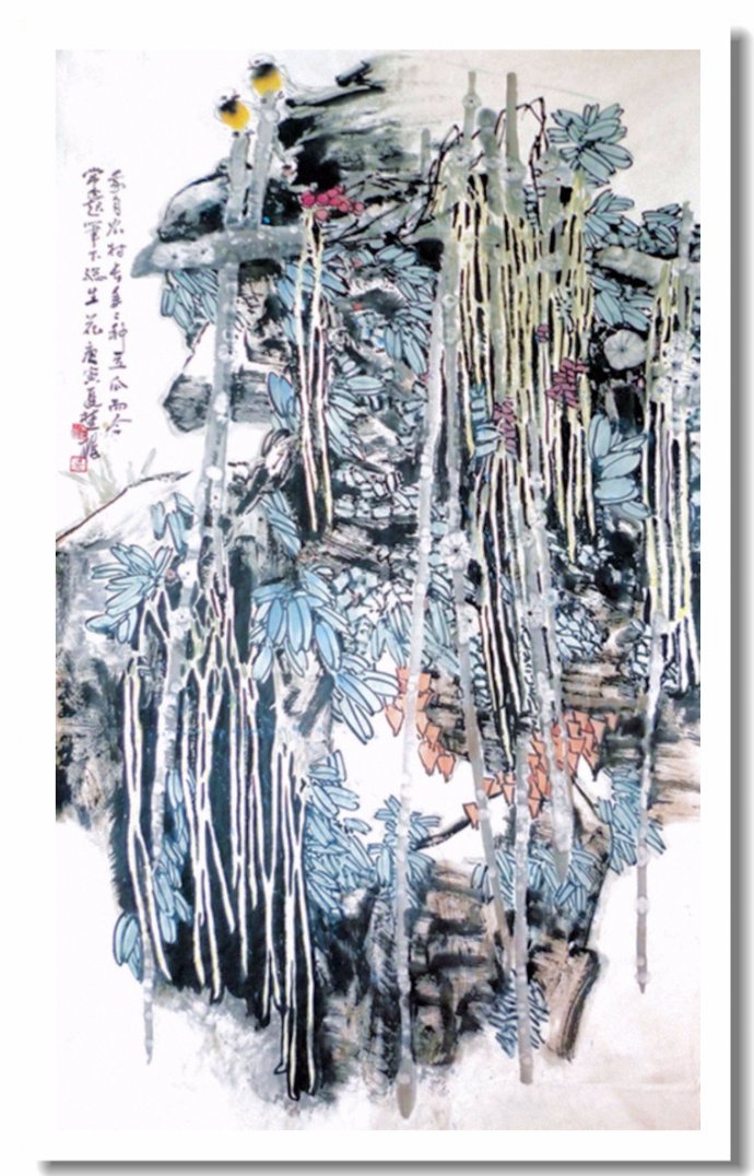 吴楚龙花鸟画作品图片图片