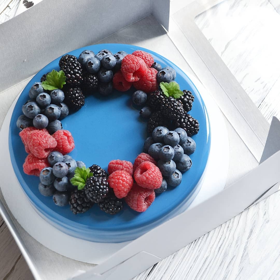 蓝莓季蓝莓蛋糕太有食欲了!