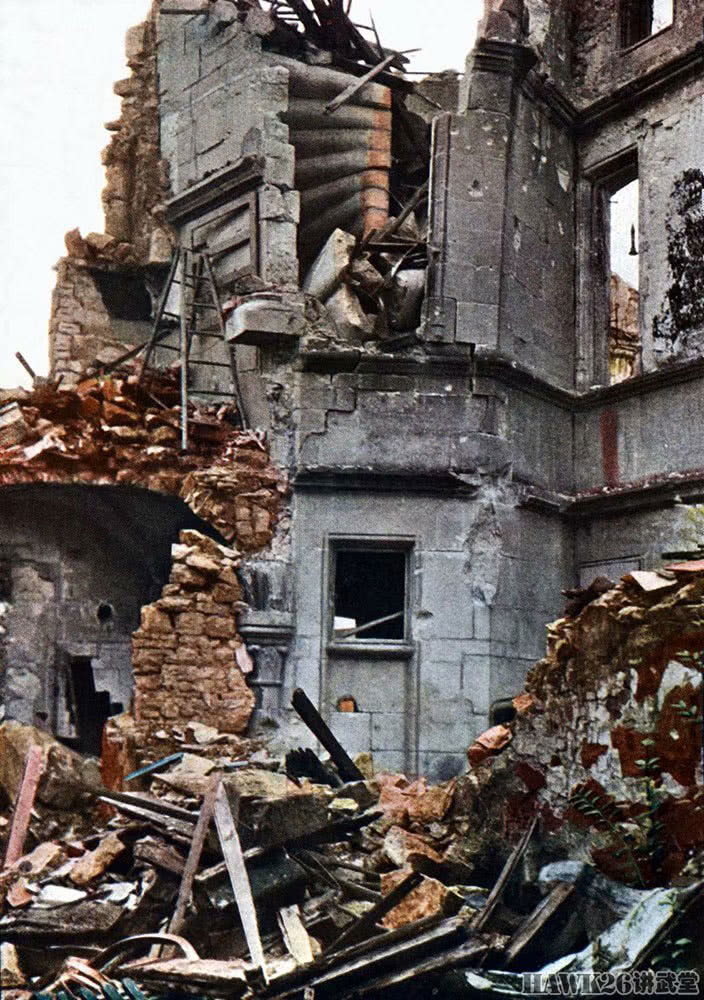 原创凡尔登战役珍贵染色照片 100年前的炮火轻易毁灭城镇乡村