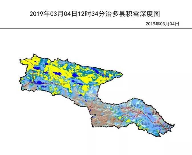 天气预报丨治多县积雪变化报告