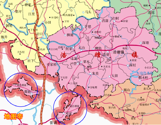 原创湖南省郴州市桂阳县的两个村为何飞到嘉禾县境内?