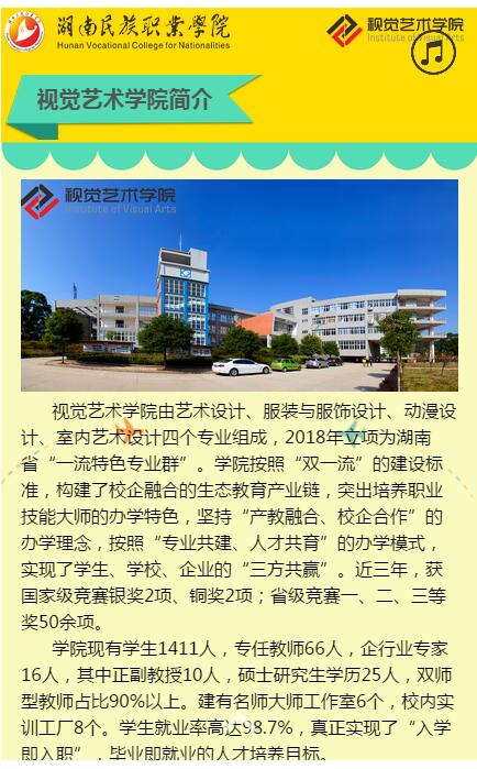 2019湖南民族职业学院视觉艺术学院单独招生公示