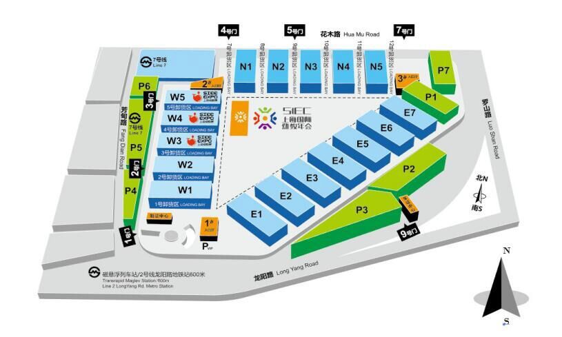 新国际博览中心平面图图片