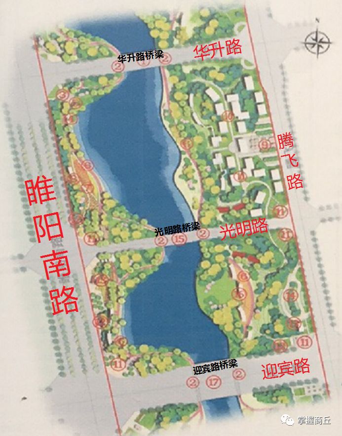 商丘市日月湖地图图片