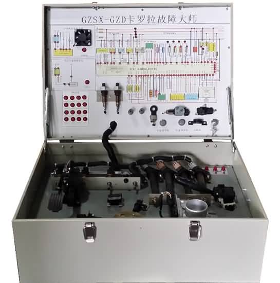 汽車發動機電控故障仿真實驗箱,汽車實驗箱_模擬