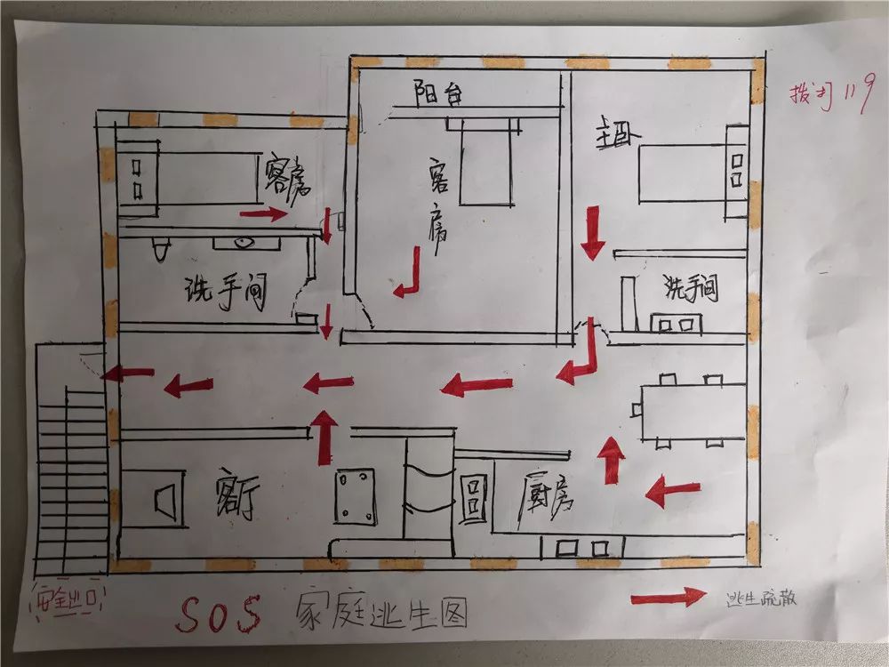 疏散图怎么画成平面图图片