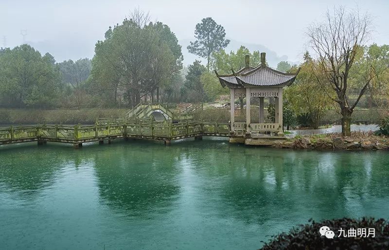 雨中美丽乡村奉化蒋家池头村