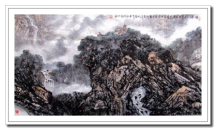 刚柔苍润中国画家张松江南山水画作品赏析