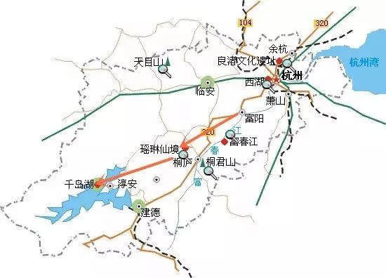 规划线路从起点往西在富阳23省道北侧布设,经过新登镇,胥口镇后进入