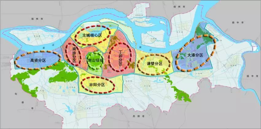 重磅新闻镇江市一体两翼一核四区32条详细规划批后正式公示