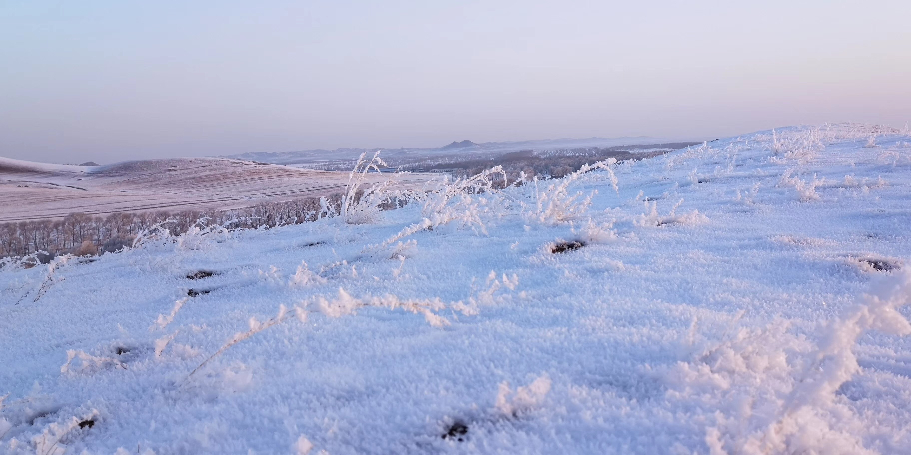 在塞北看雪