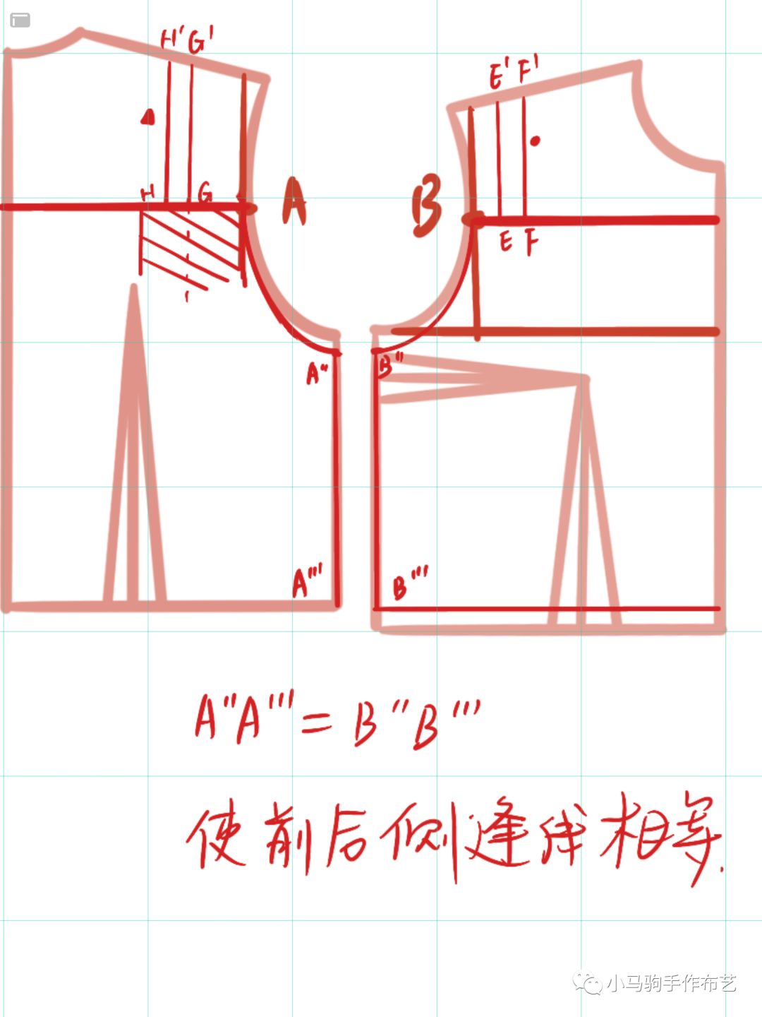 女式睡裙简易裁剪图图片