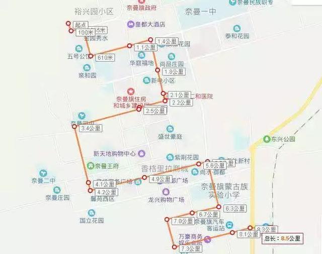 国道505奈曼段路线图图片