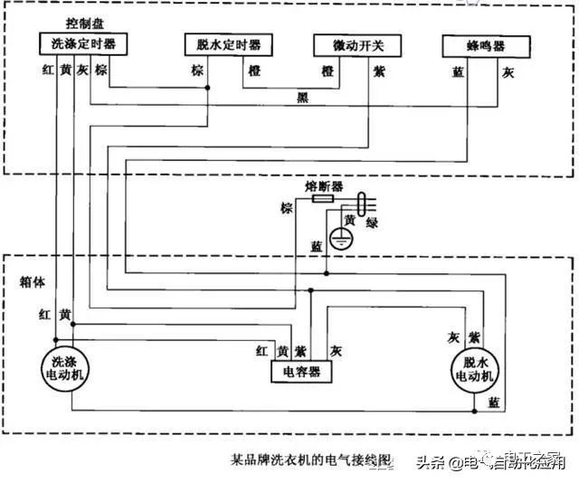 保护产品与洗衣机排水电机接线图