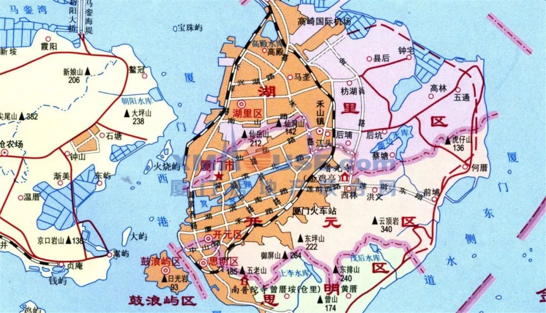 厦门城中村地图图片