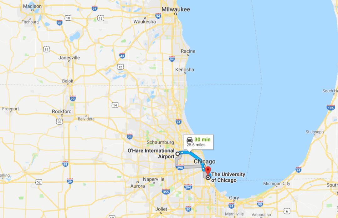 美国芝加哥地图位置图片